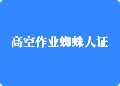 青青的操BB高空作业蜘蛛人证